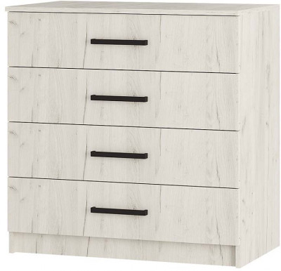 &quot;Фиеста&quot; комод 850 (850х866х500) дуб крафт белый