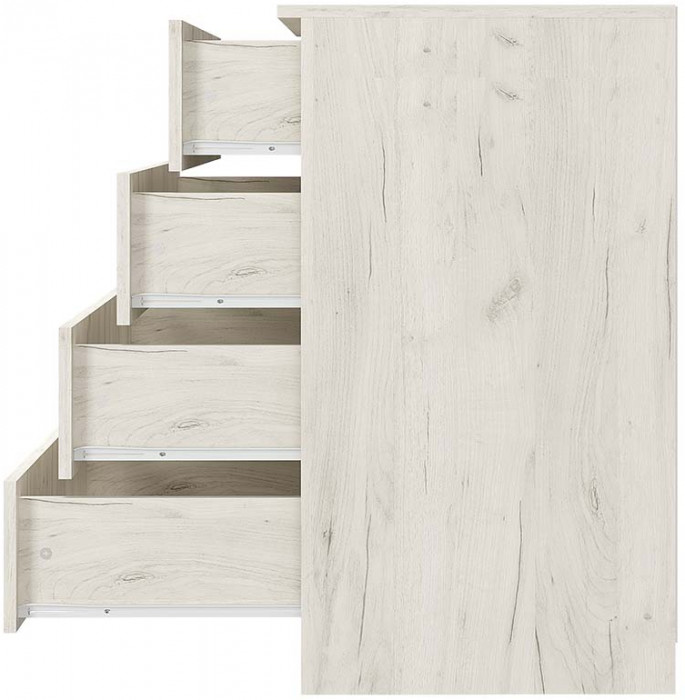 "Фиеста" комод 850 (850х866х500) дуб крафт белый