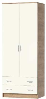 Кэт-7 Шкаф 2 створчатый (Крафт золотой / Миндаль)