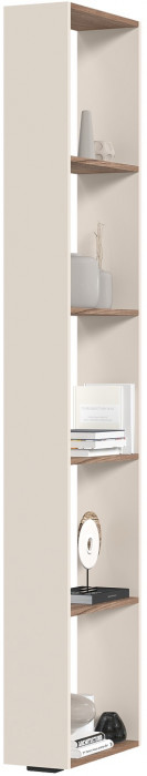 Хелен СТЛ 01 Стеллаж (0,200х2,100х0,460) кашемир/дуб крафт табачный