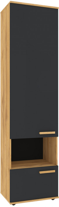 Шкаф МЦН Crown 11, Графит, Дуб золотистый