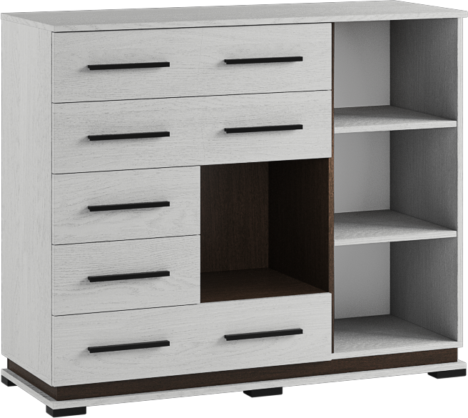 Модена Комод МК-2 ясень анкор светлый/венге