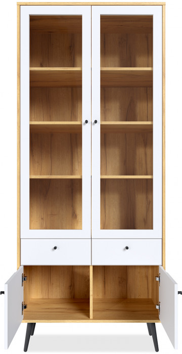 Шкаф-витрина 2-х дверная Вега Саксония