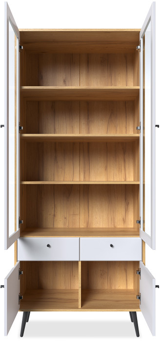 Шкаф-витрина 2-х дверная Вега Саксония