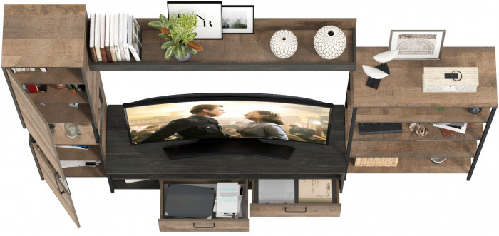 Трувор Гостиная 013, дуб гранж песочный/интра