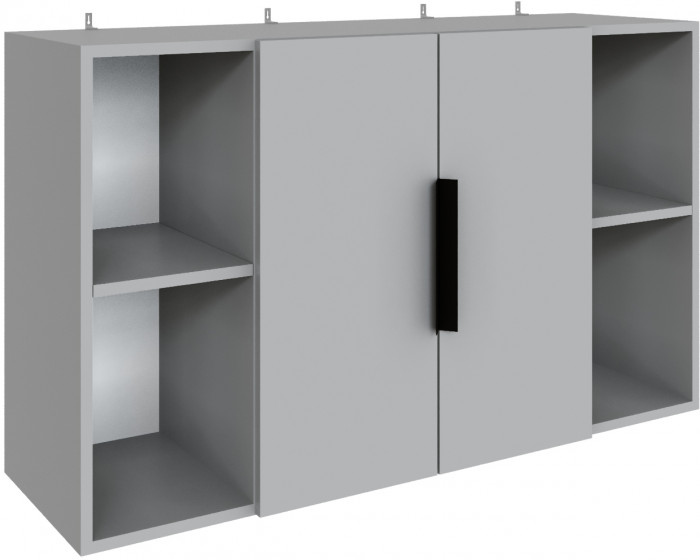 Полка навесная Мадрид ПН-2 (1,1) камень серый