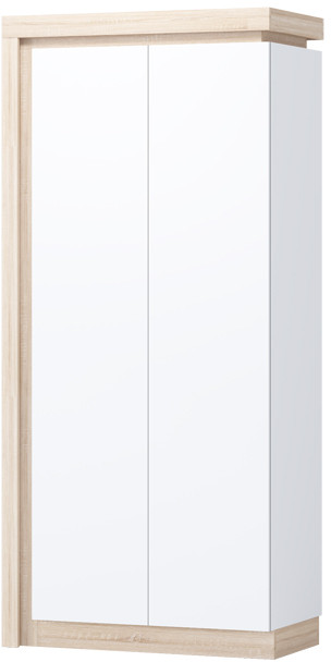 Астра Модульная Спальня, композиция 2, Белый глянец/Сонома