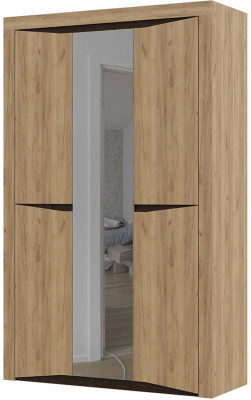 Спальня "Паола" ШК 702 (1376х2200х532 мм) дуб крафт золото