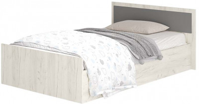&quot;Фиеста&quot; кровать 1,2м LIGHT (1350х750х2032) дуб крафт белый