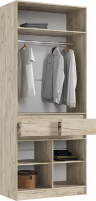 Модульная прихожая Роджина, Крафт серый/Кашемир