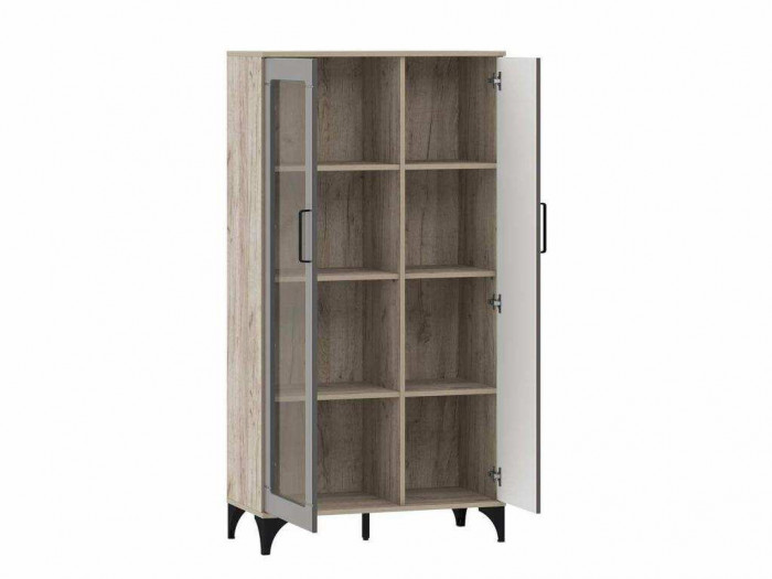 НМ 013.52 Марсель шкаф-пенал Дуб Крафт серый/Софт графит