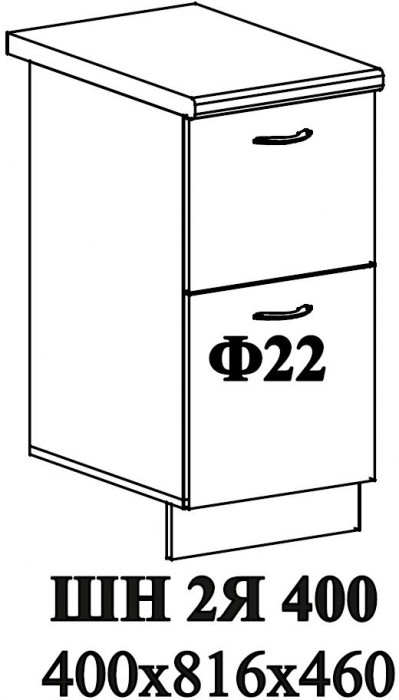 Ф-22 Мария (ШН2Я 400) МДФ белый