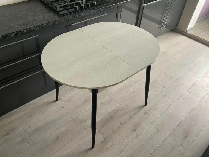 Обеденная группа Стиль-1 / Стул Х 4 шт. / Бетон белый/черный / бид 36