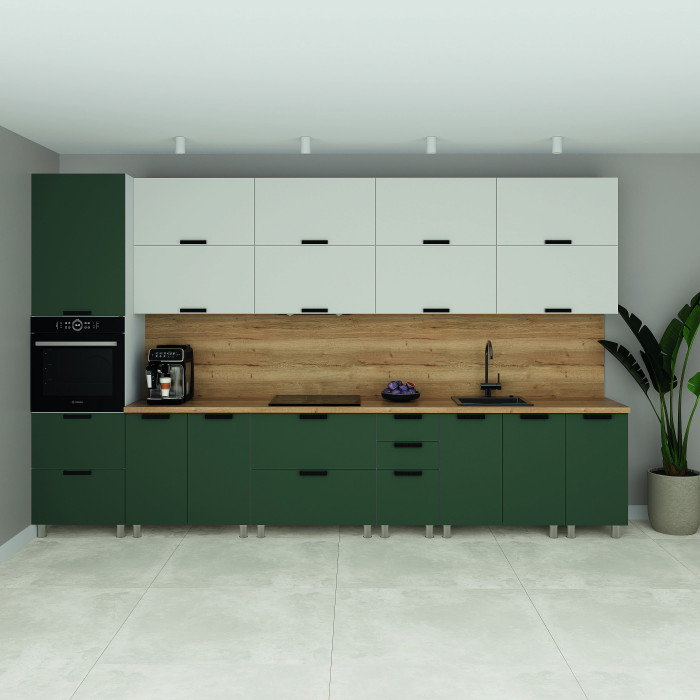 МК Аленушка НПУ 1000 Лаванда Изумруд, скоба черный (без столешницы)