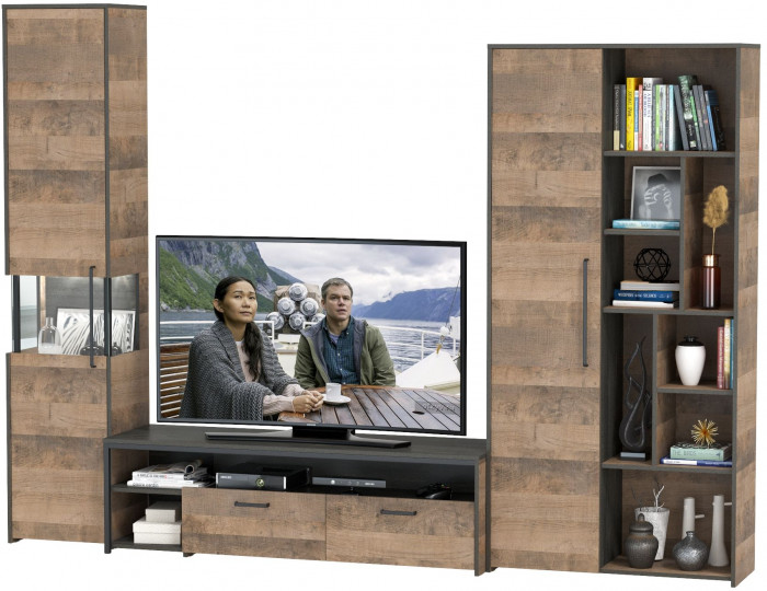 Трувор Гостиная 020, дуб гранж песочный/интра