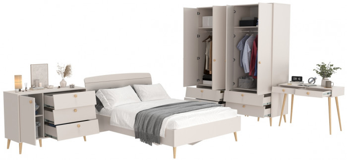 Афина Спальня 18-1200, кашемир серый