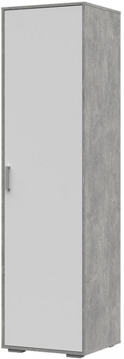 Денвер ПН-01 Пенал закрытый (548х2020х504) ателье светлый/белый