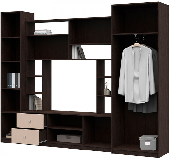 Гостиная Марта-М (Андрей 1)  ЛДСП венге/дуб белфорт