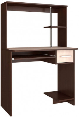 &quot;Дебют&quot; стол компьютерный (835х1320х500) венге/лоредо