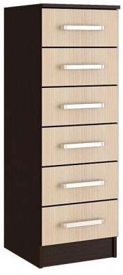 Модульная спальня Фиеста ЛДСП композиция 2 (Венге / дуб беленый)