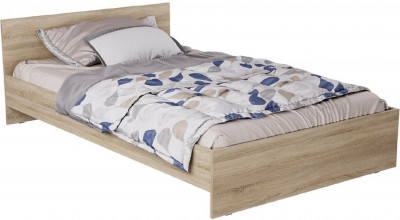 ЛАЙТ Кровать КР-003 (Прямоугольный щиток) 124 мм (Белый)