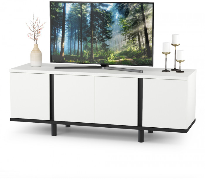 Муссон Спальня № 08, белый/дуб эндгрейн элегантный/искусственная кожа белая