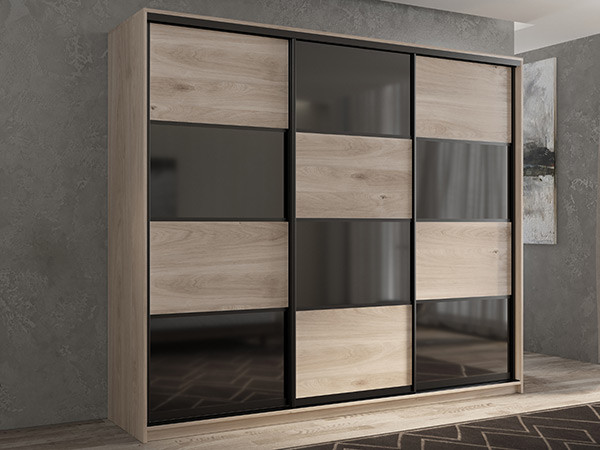 Шкаф-купе Кааппи 13 Кастелло Серый 210х45х230 см