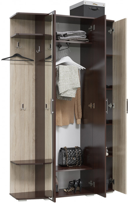 Прихожая 2-3428вн/дубсон Паола, венге/дуб сонома