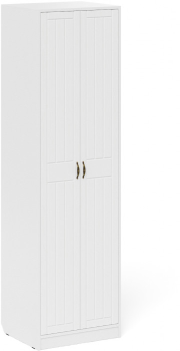 Прихожая П-6 Компоновка № 07, цвет белая шагрень/фасады МДФ белое дерево фрезеровка прованс, ШхГхВ 180х50х210 см., универсальная сборка