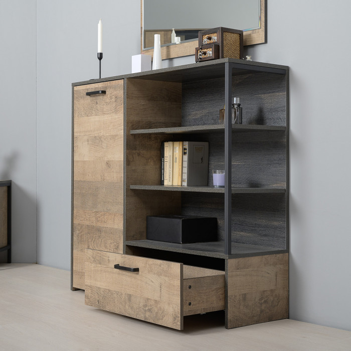 Трувор Гостиная 021, дуб гранж песочный/интра