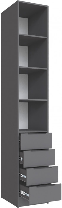 Набор мебели для прихожей "Мадрид", Дуб делано/Графит серый