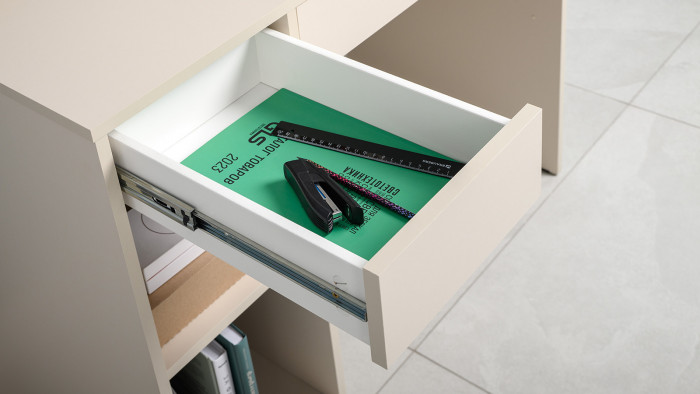 Стол компьютерный Комфорт 12.77F, цвет сатин, ШхГхВ 100х49,8х147 см., универсальная сборка