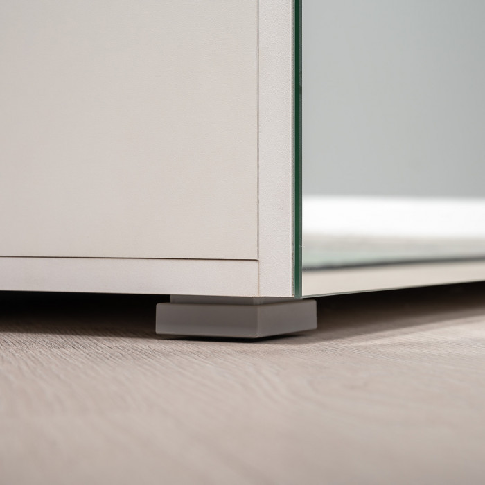 Октава Прихожая 22, белый шагрень/дуб крафт золотой/фасады МДФ белый шагрень