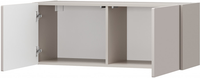 Шкаф 2-х створчатый "Пандора" ШК-01 Кашемир/МФ03 с антресолью