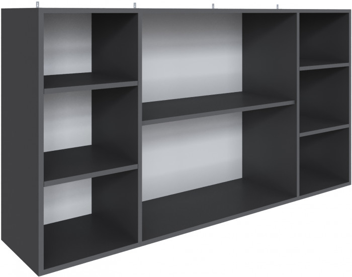 Полка навесная Мадрид ПН-2 (1,5) графит серый