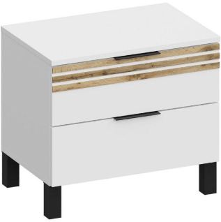 Модульная спальня Нао, набор №3, Дуб вотан/Графит (Профиль МДФ Дуб вотан)