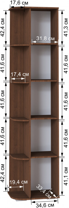 Модульная спальня Ливорно, набор 2, Орех донской