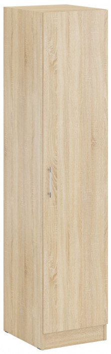 Кровать с ящиками 1400 + Пенал Стандарт, цвет дуб сонома, ШхГхВ 143,5х203,5х70 + 45х52х200 см., сп.м. 1400х2000 мм., без матраса, основание есть