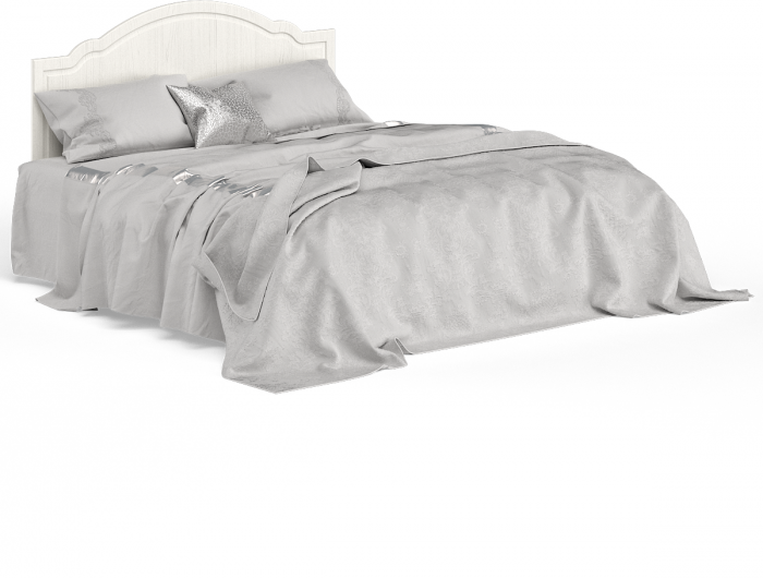 Ливерпуль Кровать 11.08 + основание + ножки + две Тумбы 08.146, цвет ясень ваниль/белый, ШхГхВ 266х204х112 см., сп. м. 1600х2000 мм, б/м, ортопед есть