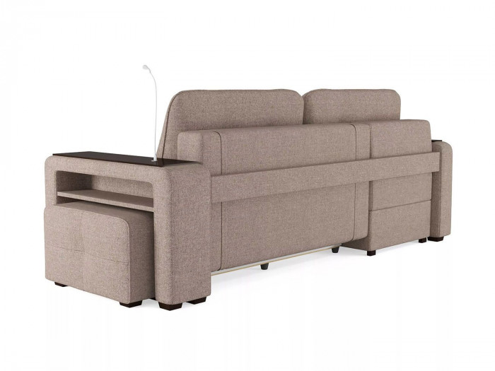 Диван угловой Smart 4 Б3-1Пф-2Т-Б4 Рогожка Sherlock 932