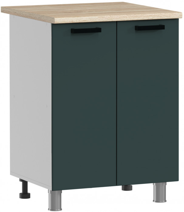 МК Аленушка Н 600 Лаванда Изумруд, скоба черный (без столешницы)