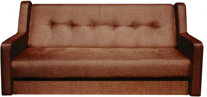 Диван СЕНАТОР 140 коричневый ПБ