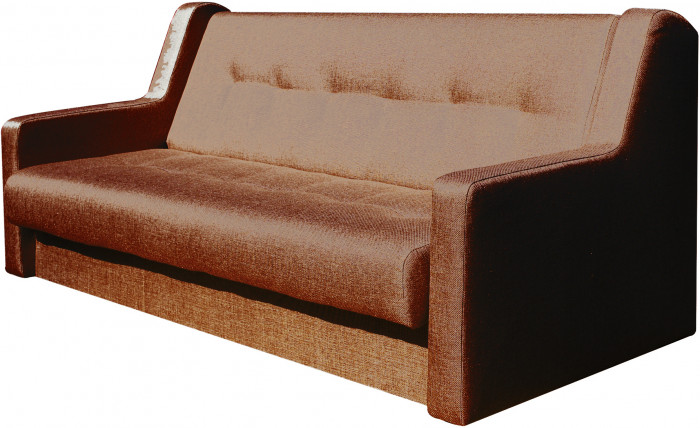 Диван СЕНАТОР 140 коричневый ПБ
