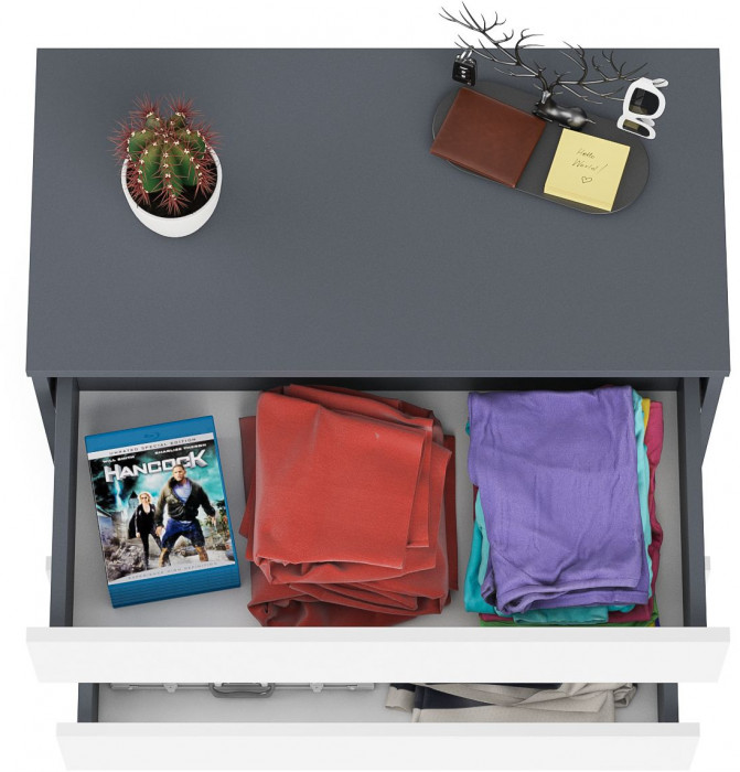 Мори Комод МК800.1, графит/белый