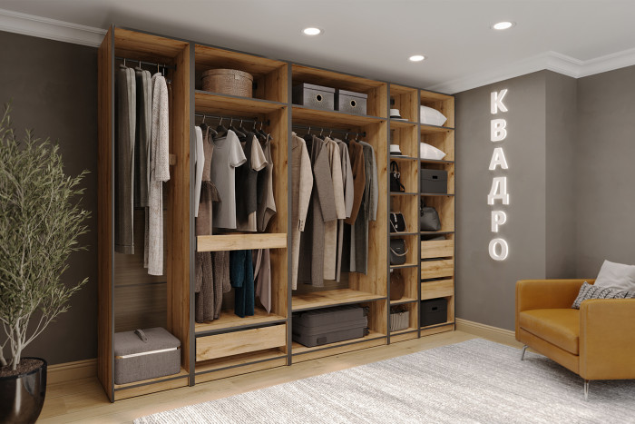 Гардеробная система Квадро. Комплект 17