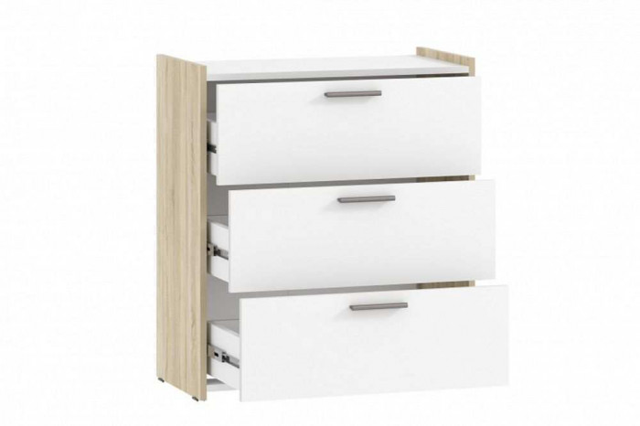 Комод Симпл НМ 013.19 дуб сонома/белый