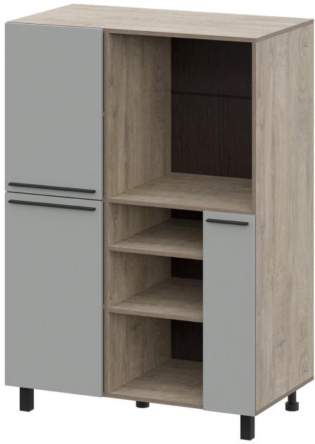 Кухня Этна 2,1 м. Комплект, софт грей