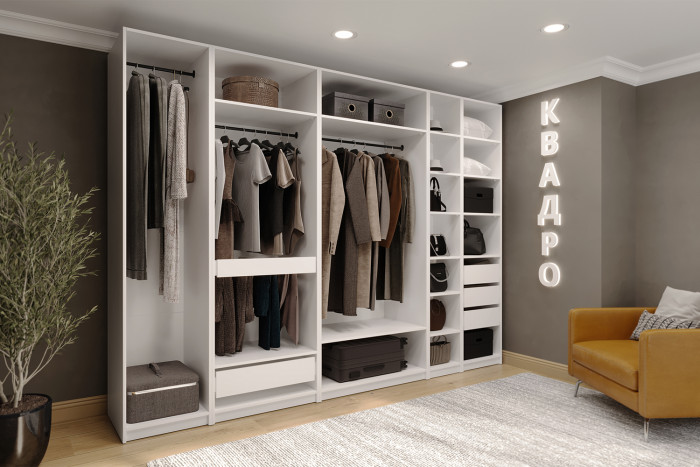 Гардеробная система Квадро. Комплект 14