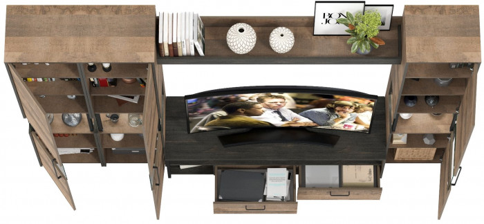 Трувор Гостиная 031, дуб гранж песочный/интра