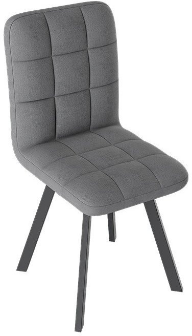 Франк ДП 2-17 Стул (паук) (Белый матовый/Кожзам Серый)